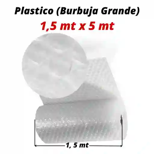 Plastico Burbuja Grande Empaque 1,50 Mts X 5 Mt