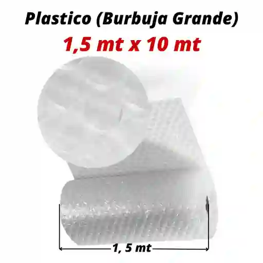 Plastico Burbuja Grande Empaque 1,50 Mts X 10 Mt
