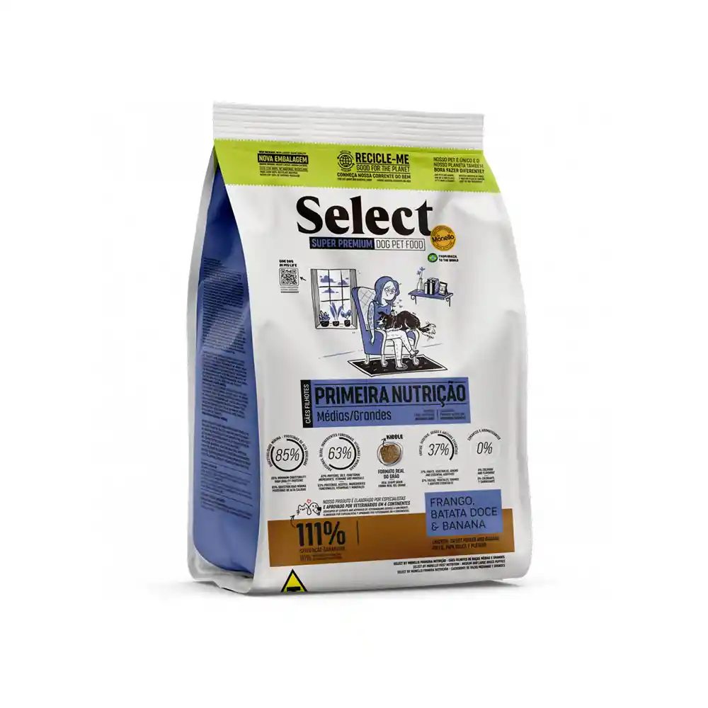 Monello Select Super Premium Cachorros Raza Mediana/grande 2kg