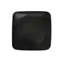 Plato Melamina Playo 19.8x19.8 Cm Cuadrado Negro Mate