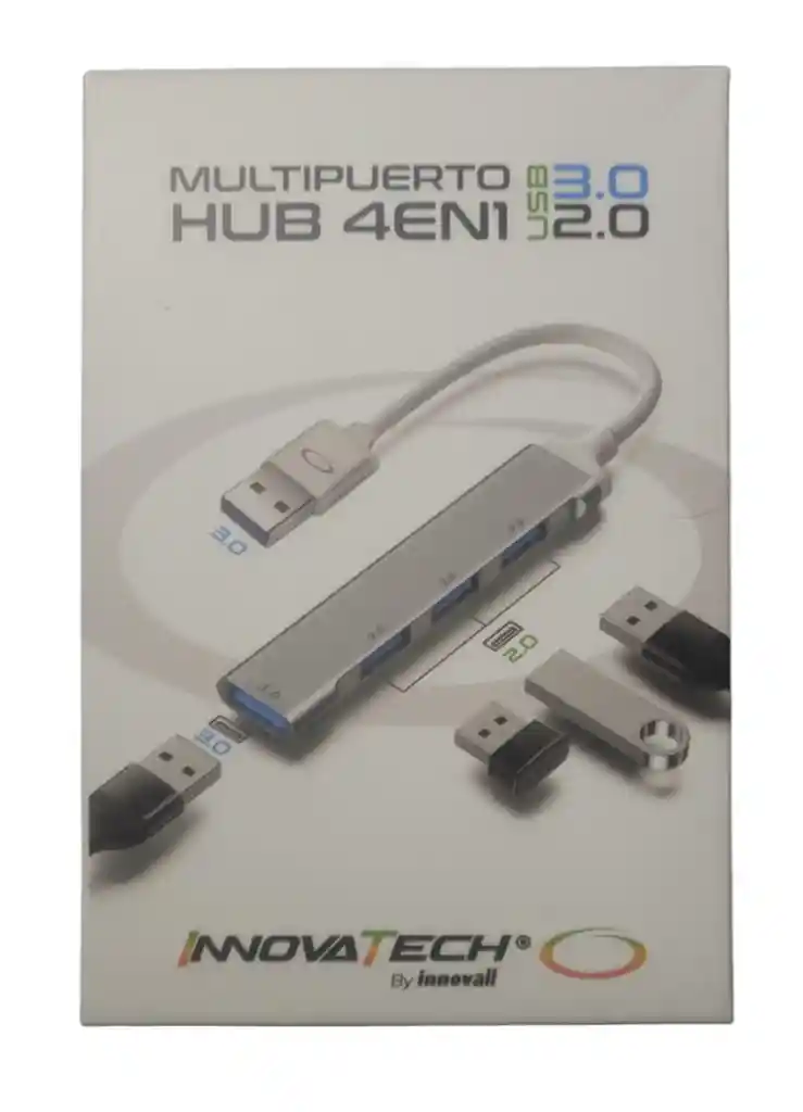 Multipuerto Usb Uhb 4en1. 3.0 Y 2.0