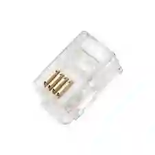 Plug Conector Plastico Rj9 - 4 Hilos Unidad