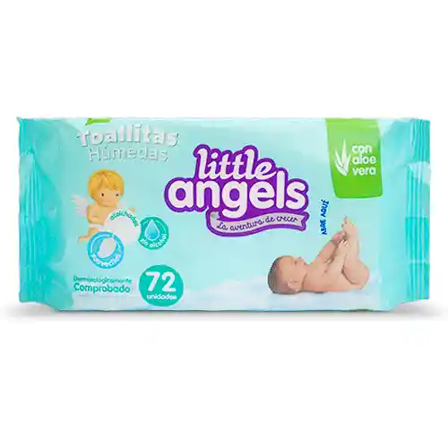 Little Angels Toallas Húmedas Con Aloe Vera