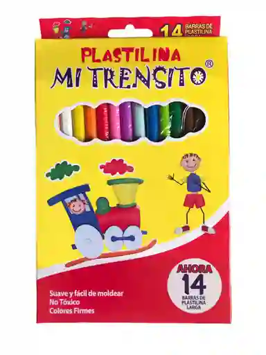 Plastilina Larga X 14 Barras Mi Trensito
