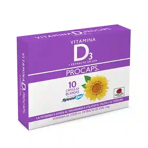 Procaps Vitamina D3 2000 Ui