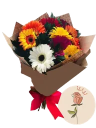 Gerberas En Bouquet Para Regalar En Dias Especiales