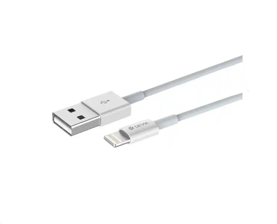 Devia Cable Lightning Redondo De 1 Metro Blanco