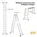 Escalera Multiposiciones De Aluminio 4.5m 16 Pasos Plegable