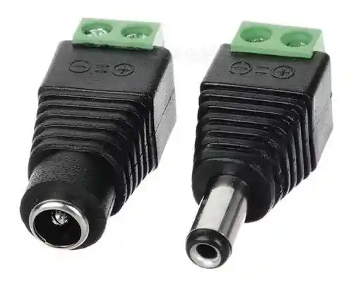 Adaptador 12v Bornera En Par Para Camaras De Seguridad (paquete X6 Pares)
