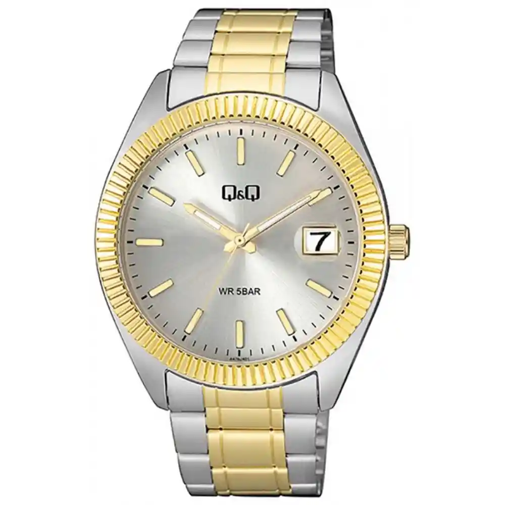 Reloj Para Hombre Qq A476j401y Multicolor + Estuche