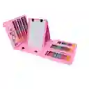 Set De Arte Para Niños Maleta 208 Piezas Color Rosado