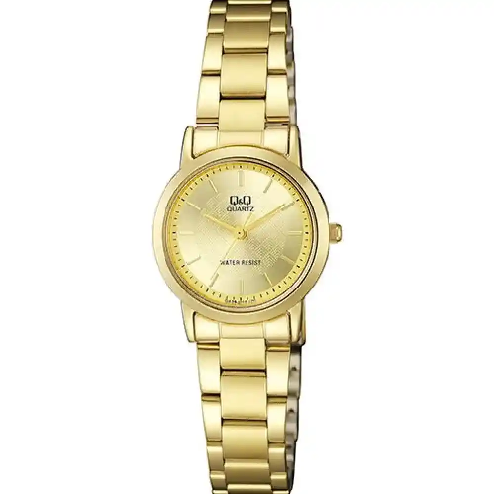 Reloj Qyq Qa39j010y Dama Dorado Original + Estuche