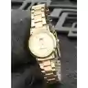 Reloj Qyq Qa39j010y Dama Dorado Original + Estuche