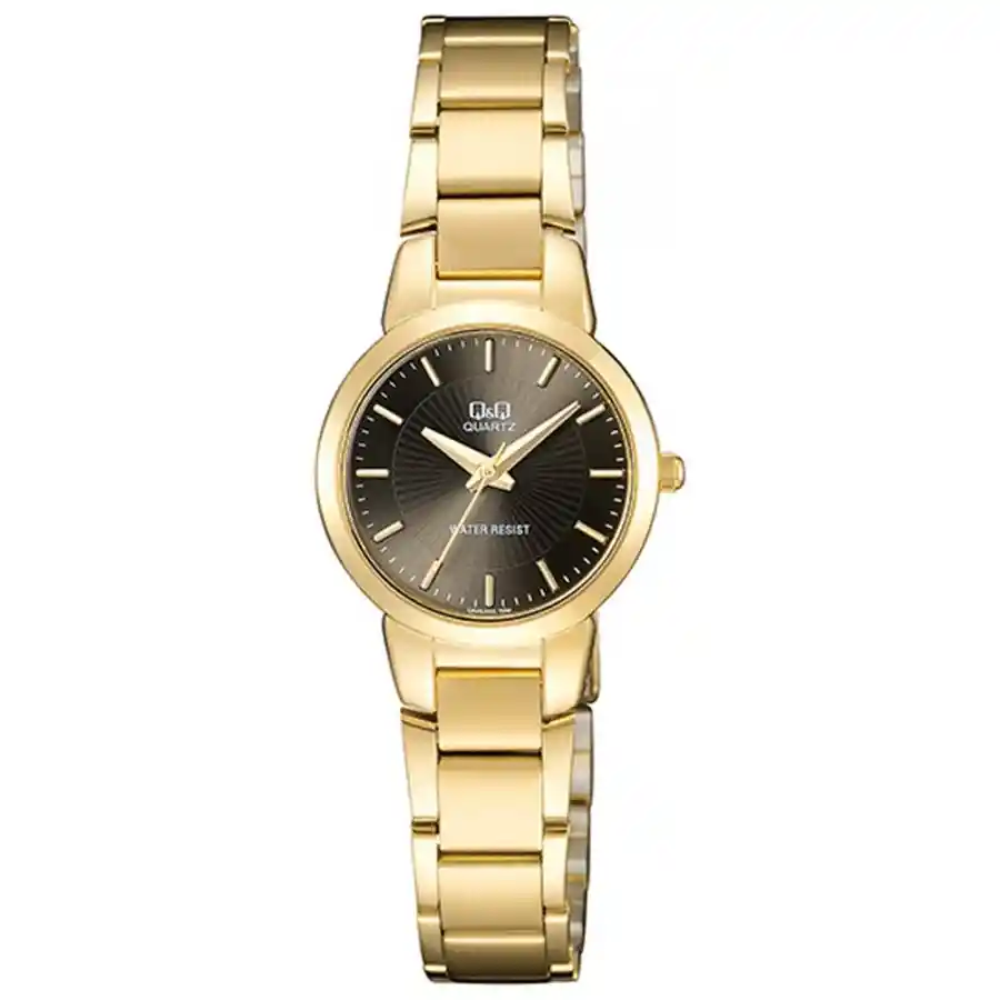 Reloj Qyq Dama Qa43j002y Mujer Acero + Estuche