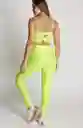 Leggings Amarillo Neon Metalizado