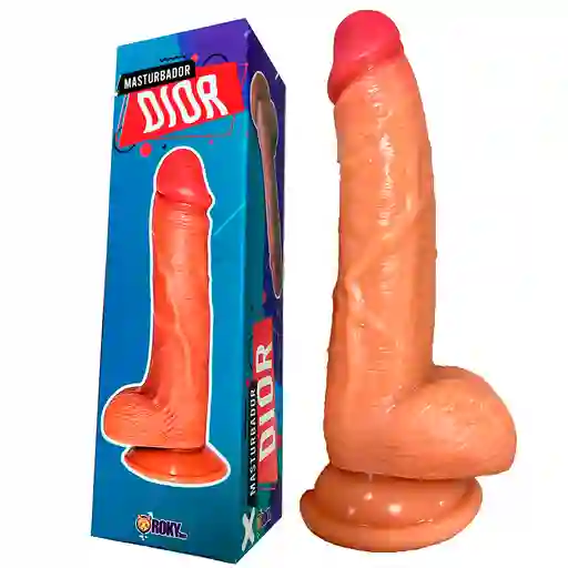 Dildo 19cm Realista Anal Vaginal Con Chupa Ventosa Dior Unisex Juguete Erotico Sexual