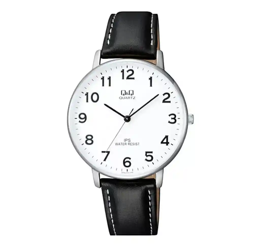 Reloj Qyq Hombre Qz00j304y Cuero Caballero + Estuche