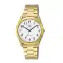 Reloj Hombre Qyq Q594j004y Dorado + Estuche