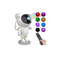 Proyector De Galaxias Astronauta Niños Bebés Con Control Color De La Estructura Blanco 5v