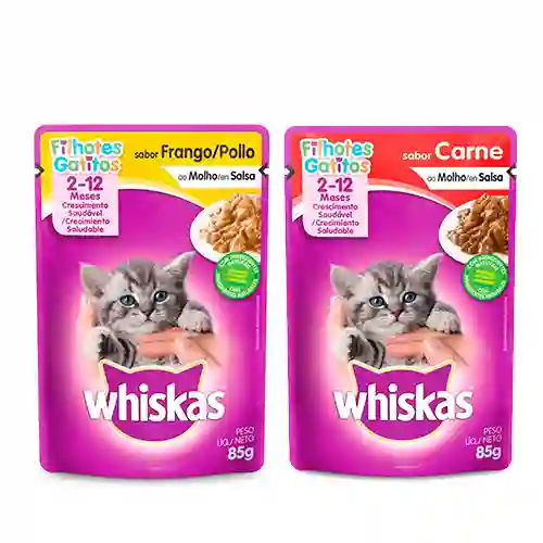 Whiskas Alimento Húmedo Para Gatitos Surtido