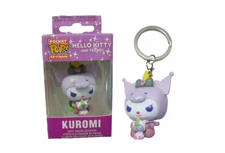 Llavero Pocket Pop: Hello Kitty Kuromi Violeta