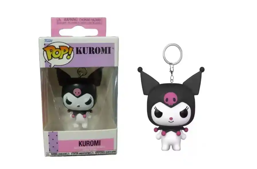 Llavero Pocket Pop: Hello Kitty Kuromi Negro