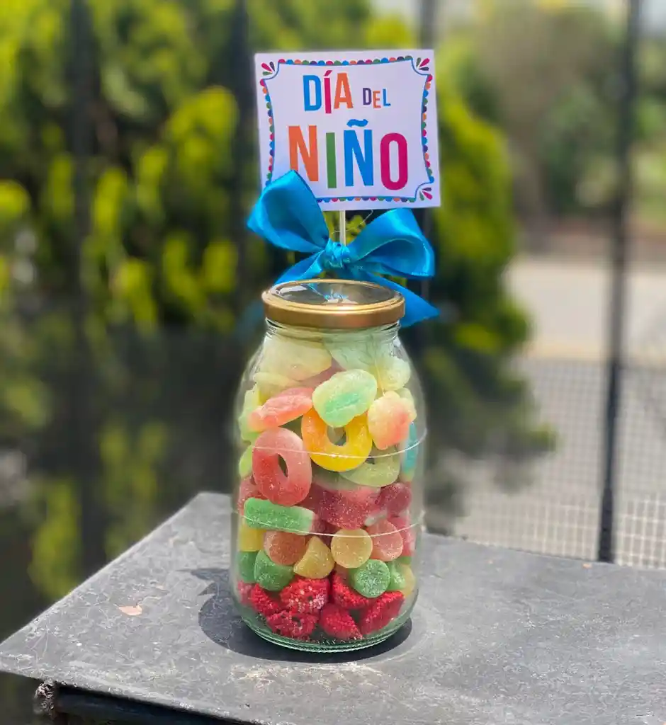 Frasco Con Dulces Regalo Par Niños