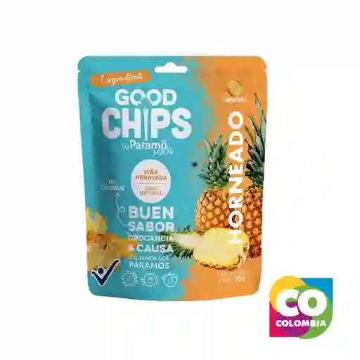 Bites Piña Horneada 20g Marca Good Chips Embalaje De 1 Unidad Por 20g