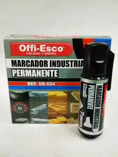 Marcador Industrial Permanente Negro Oe-524