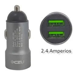 Cargador Para Carro 2.4 A, 2 Puertos Usb