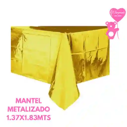 Mantel Dorado Metalizado Para Fiestas