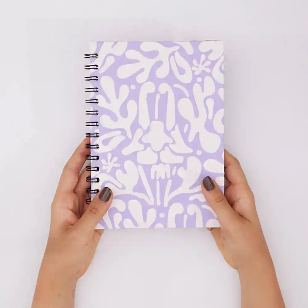 Cuaderno Pequeño Hojas Rayadas - Lila