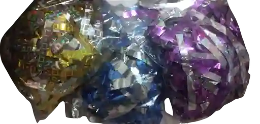 Papel Picado Holograma Surtido, Para Detalles
