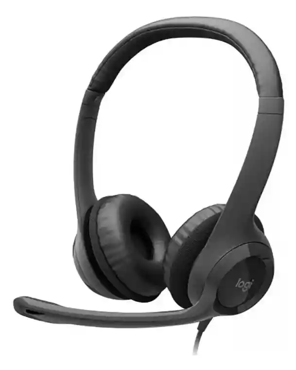 Logitech Audífonos Diadema Con Micrófono Usb Headset H390 Comoda Aisla Ruido