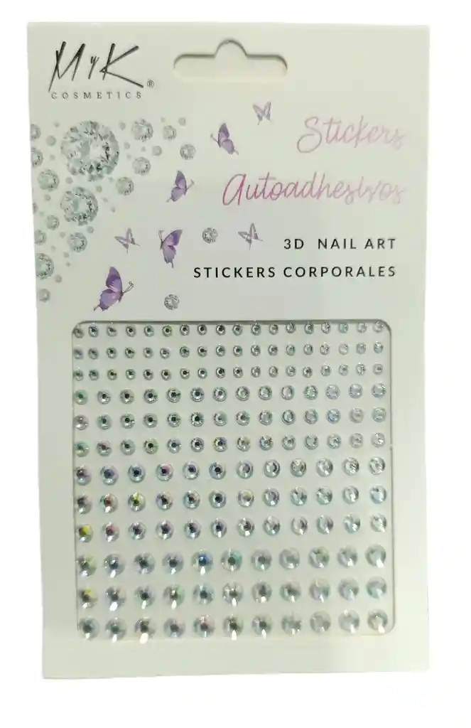 Gemas Stickers Mini Corporales Para Rostro Y Ojos En Forma De Diamante