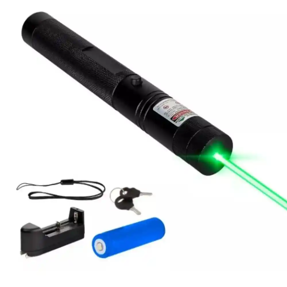 Laser Punto Verde Potente+llaves+cargador+pila+filtro Puntos Red