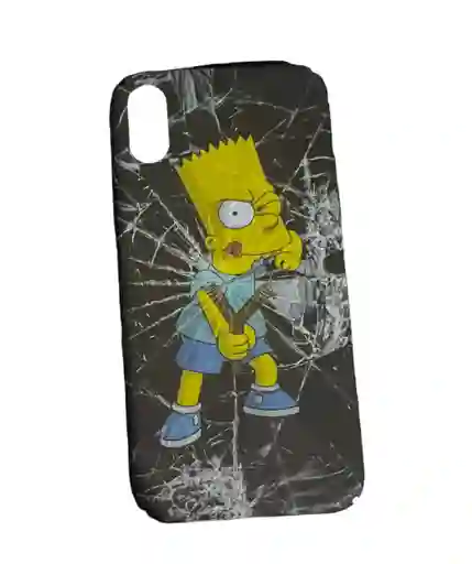 Funda Case Acrílico Para Iphone 10 ( X ) Bart Simpson