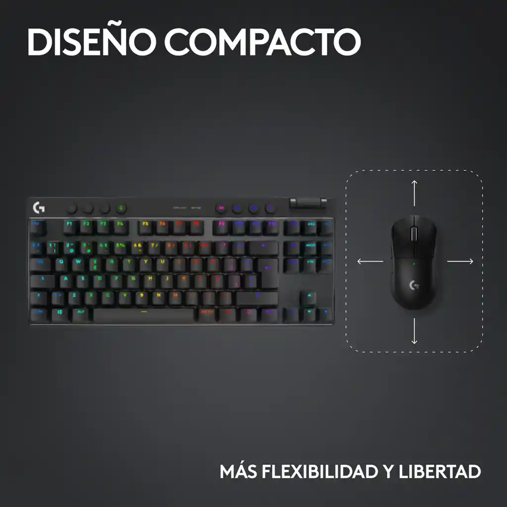 Teclado Gamer Lightspeed Bluetooth Logitech G Pro X Tkl Rgb