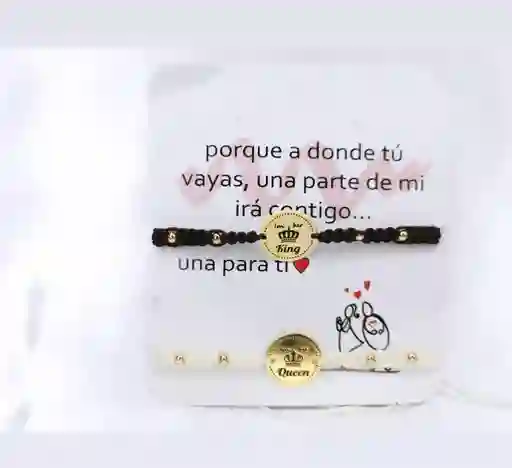 Set De Manillas Blanca Y Negra