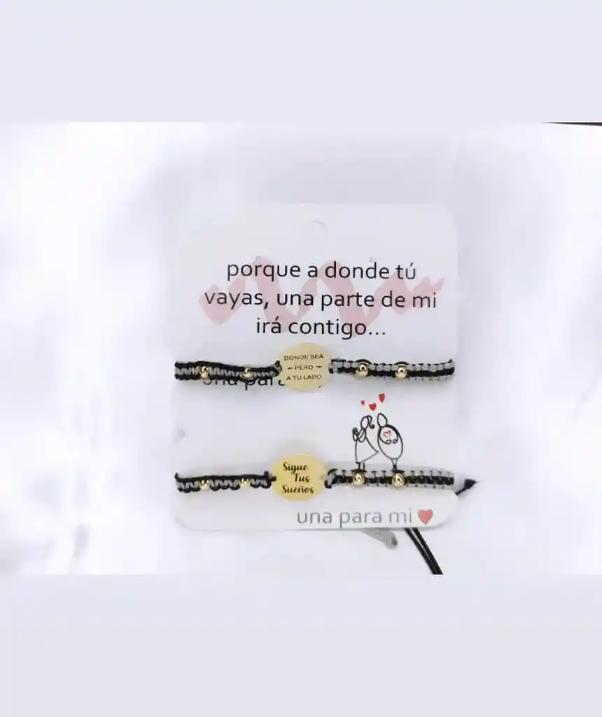 Set De Pulseras Ire Contigo