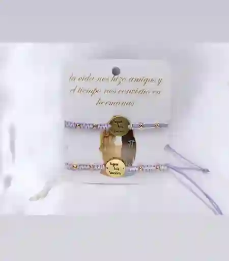 Set De Manillas Lila Sonrie