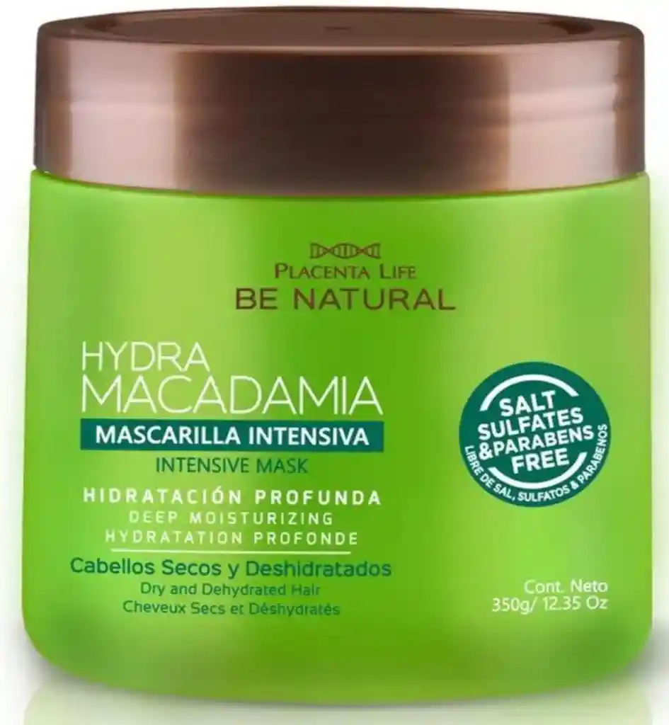 Mascarilla Hydra Macadamia Be Natural 350g