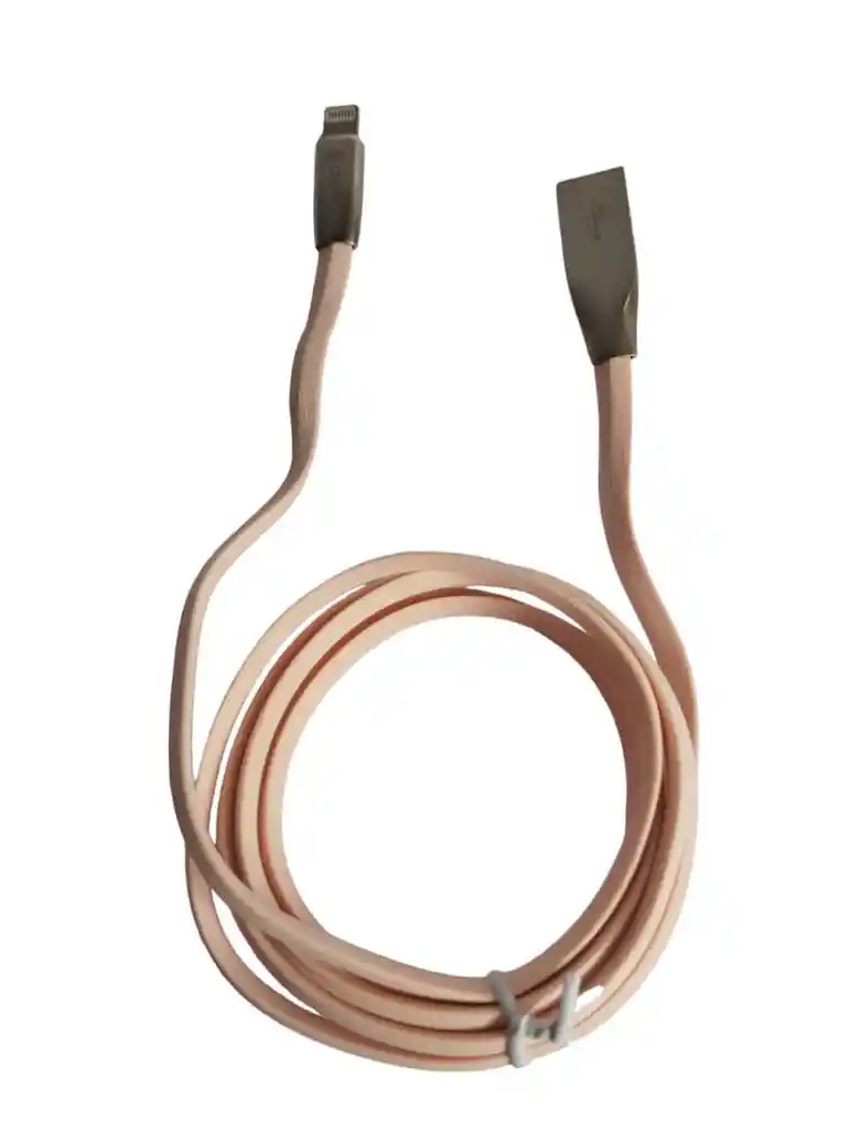 Cable Lightning De 1.2 Metros Cable Plano Devia En Rosado