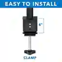 Soporte De Brazo Doble Para 2 Monitores Con Giro