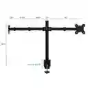 Soporte De Brazo Doble Para 2 Monitores Con Giro