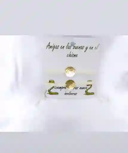 Set De Manillas Blancas El Chisme