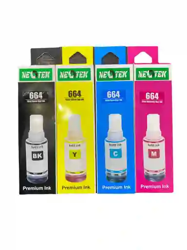 Kit Tinta 70ml Para Impresora Epson De Recarga Continua Ref 664