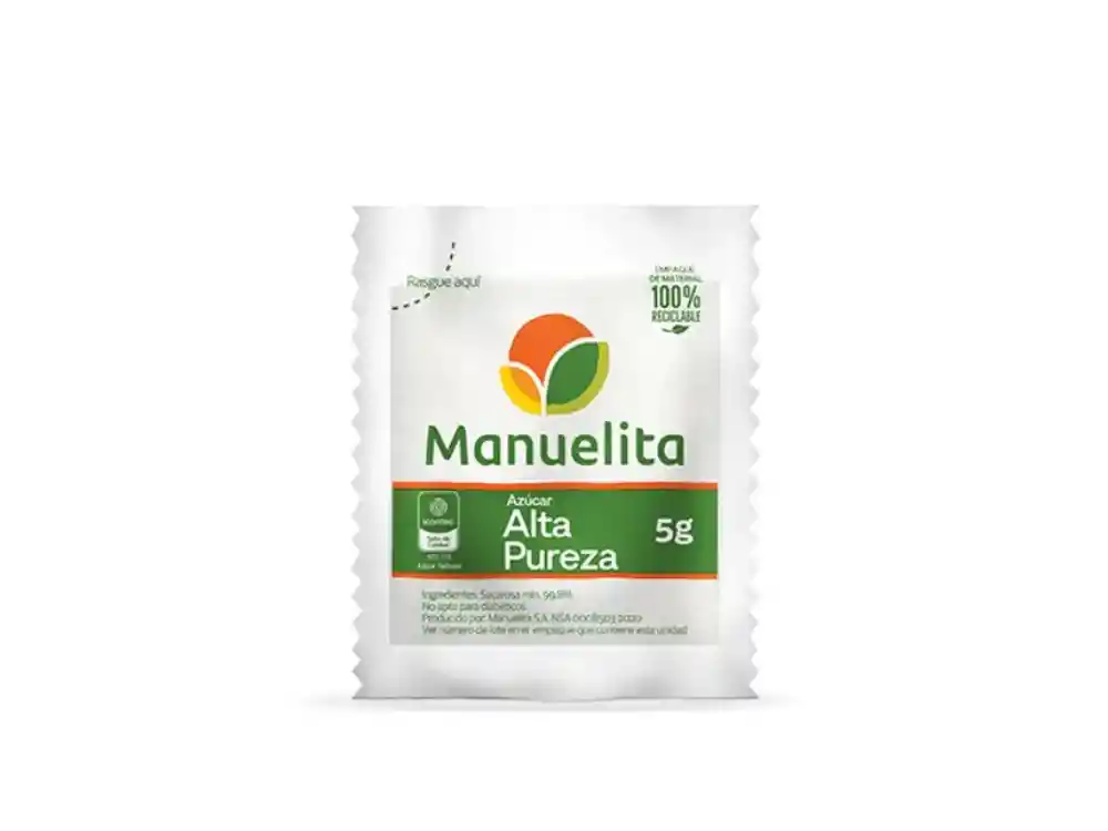 Azúcar Manuelita En Sobre 200 Unidades