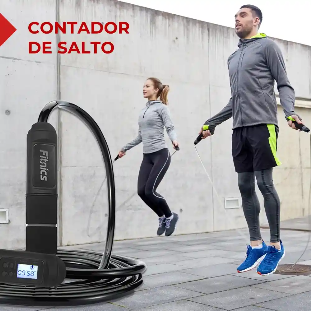 Cuerda Lazo Para Saltar +contador Digital Cardio Crossfit