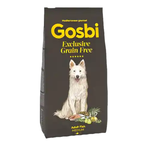 Gosbi Exclusive Grain Free Adulto Fish Medium X 12 Kg